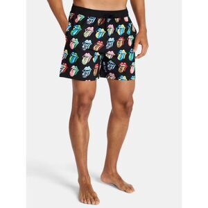 The Rolling Stones Men’s 2XL 44/46 Tongue Print Board Shorts Swim Trunks NWT